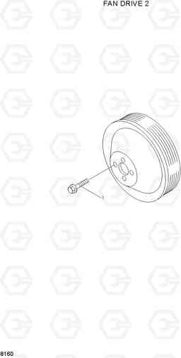 8160 FAN DRIVE 2 R250LC-3, Hyundai