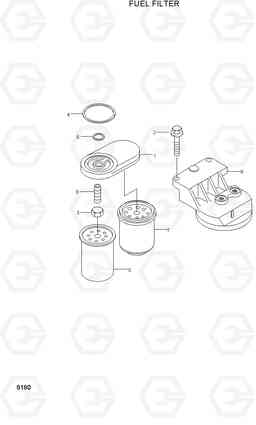 8180 FUEL FILTER R250LC-3, Hyundai