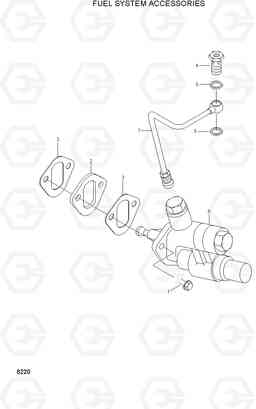 8220 FUEL SYSTEM ACCESSORIES R250LC-3, Hyundai