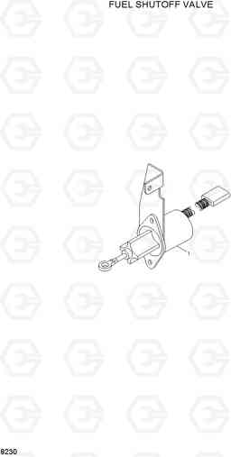 8230 FUEL SHUTOFF VALVE R250LC-3, Hyundai