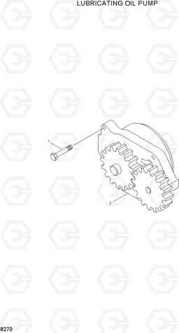 8270 LUBRICATING OIL PUMP R250LC-3, Hyundai