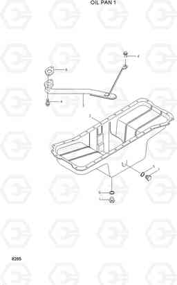 8285 OIL PAN 1 R250LC-3, Hyundai