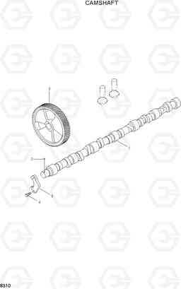 8310 CAMSHAFT R250LC-3, Hyundai