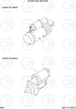 8400 STARTING MOTOR R250LC-3, Hyundai