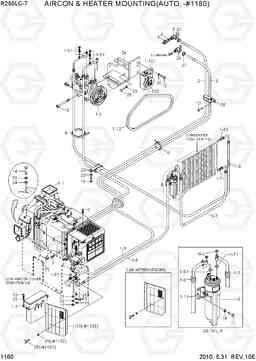 1160 AIRCON & HEATER MOUNTING(AUTO, -#1810) R250LC-7, Hyundai