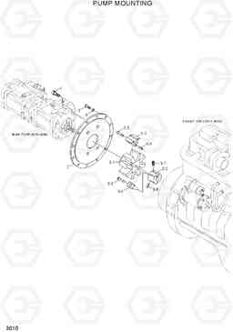 3010 PUMP MOUNTING R250LC-7, Hyundai