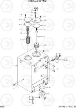 3020 HYDRAULIC TANK R250LC-7, Hyundai