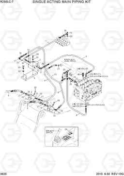 3620 S/ACTING MAIN PIPING KIT(MCV TYPE 1) R250LC-7, Hyundai