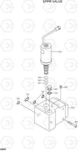 4040 EPPR VALVE R250LC-7, Hyundai