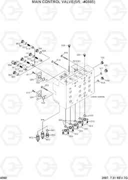 4090 MAIN CONTROL VALVE(5/5, TYPE 1, -#0985) R250LC-7, Hyundai