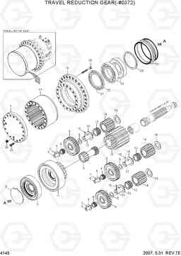 4145 TRAVEL REDUCTION GEAR(H/WALKER, -#0372) R250LC-7, Hyundai