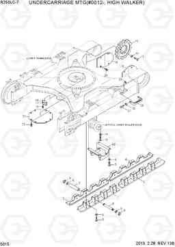 5015 UNDERCARRIAGE MTG(#0012-, HIGH WALKER) R250LC-7, Hyundai