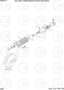 5065 ADJUST COMPONENT(HIGH WALKER) R250LC-7, Hyundai