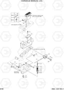 6105 CONSOLE BOX(2/2, LH) R250LC-7, Hyundai