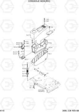 6110 CONSOLE BOX(RH) R250LC-7, Hyundai