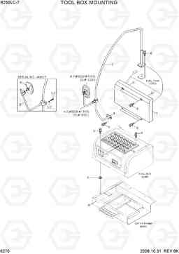 6270 TOOL BOX MOUNTING R250LC-7, Hyundai