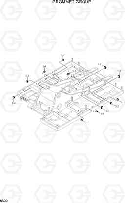 6300 GROMMET GROUP R250LC-7, Hyundai