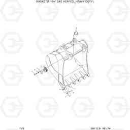 7370 BUCKET(1.15M3 SAE HEAPED, HEAVY DUTY) R250LC-7, Hyundai