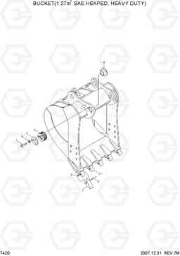 7420 BUCKET(1.27M3 SAE HEAPED, HEAVY DUTY) R250LC-7, Hyundai