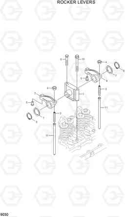 9030 ROCKER LEVERS R250LC-7, Hyundai