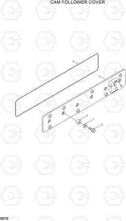 9070 CAM FOLLOWER COVER R250LC-7, Hyundai