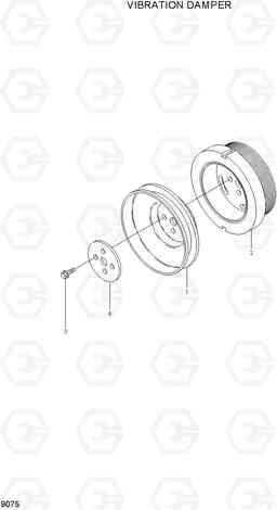 9075 VIBRATION DAMPER R250LC-7, Hyundai