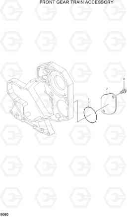 9080 FRONT GEAR TRAIN ACCESSORY R250LC-7, Hyundai