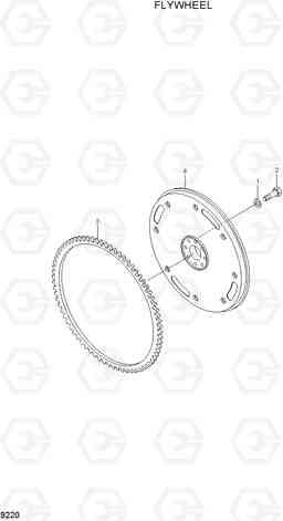 9220 FLYWHEEL R250LC-7, Hyundai