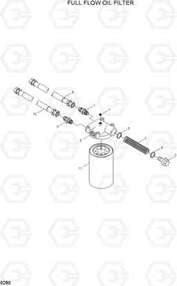 9280 FULL FLOW OIL FILTER R250LC-7, Hyundai