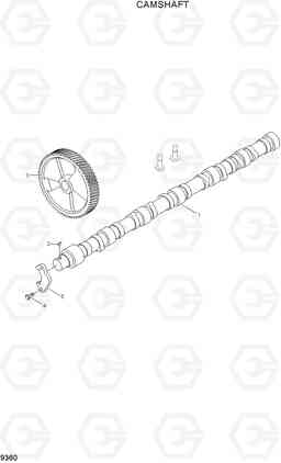 9360 CAMSHAFT R250LC-7, Hyundai