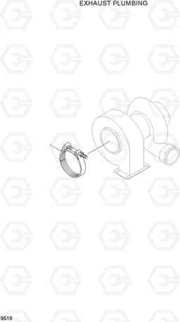 9510 EXHAUST PLUMBING R250LC-7, Hyundai