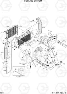 1040 COOLING SYSTEM R250LC-7A, Hyundai