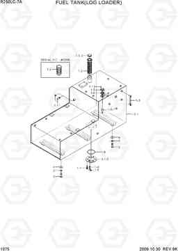 1075 FUEL TANK(LOG LOADER) R250LC-7A, Hyundai