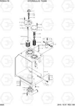3020 HYDRAULIC TANK R250LC-7A, Hyundai