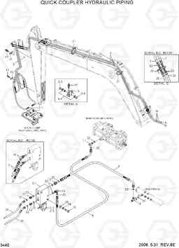 3440 QUICK COUPLER HYDRAULIC PIPING R250LC-7A, Hyundai