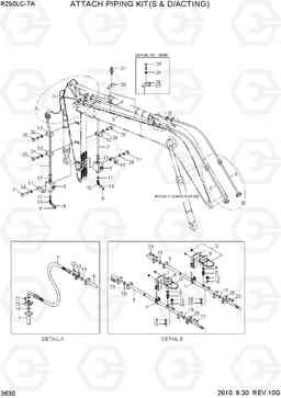 3630 ATTACH PIPING KIT(S & D/ACTING) R250LC-7A, Hyundai