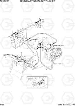 3720 SINGLE ACTING MAIN PIPING KIT R250LC-7A, Hyundai