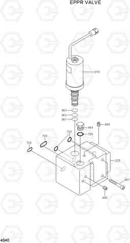 4040 EPPR VALVE R250LC-7A, Hyundai