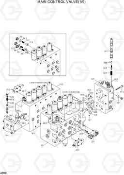 4050 MAIN CONTROL VALVE(1/5) R250LC-7A, Hyundai