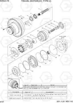 4127 TRAVEL MOTOR(2/2, TYPE 2) R250LC-7A, Hyundai