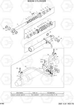 4190 BOOM CYLINDER R250LC-7A, Hyundai