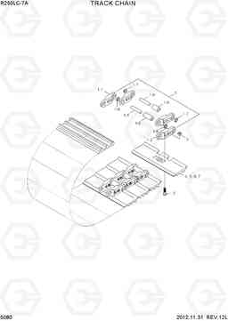 5080 TRACK CHAIN R250LC-7A, Hyundai