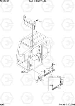 6010 CAB MOUNTING R250LC-7A, Hyundai