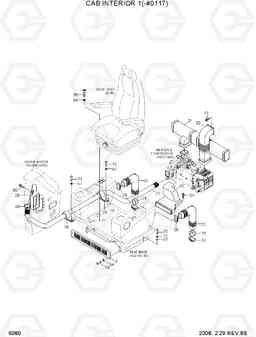6080 CAB INTERIOR 1(-#0117) R250LC-7A, Hyundai
