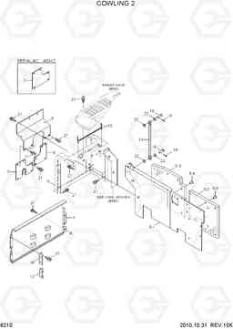 6210 COWLING 2 R250LC-7A, Hyundai