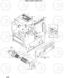 6220 SIDE COWL ASSY(LH) R250LC-7A, Hyundai