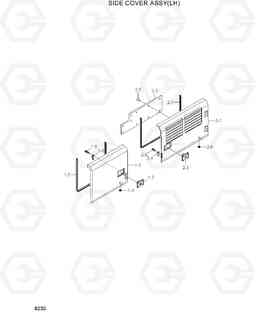 6230 SIDE COVER ASSY(LH) R250LC-7A, Hyundai