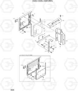 6240 SIDE COWL ASSY(RH) R250LC-7A, Hyundai