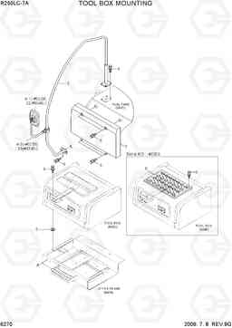 6270 TOOL BOX MOUNTING R250LC-7A, Hyundai