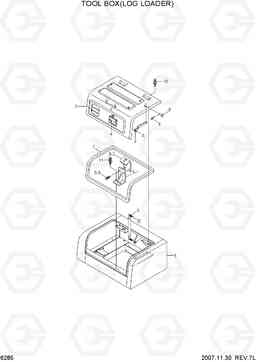 6285 TOOL BOX(LOG LOADER) R250LC-7A, Hyundai